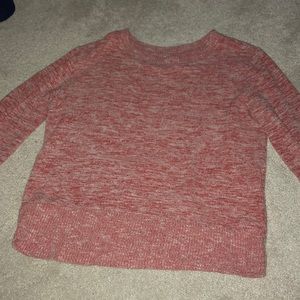 a pink/light red, extremely comfy long sleeve.